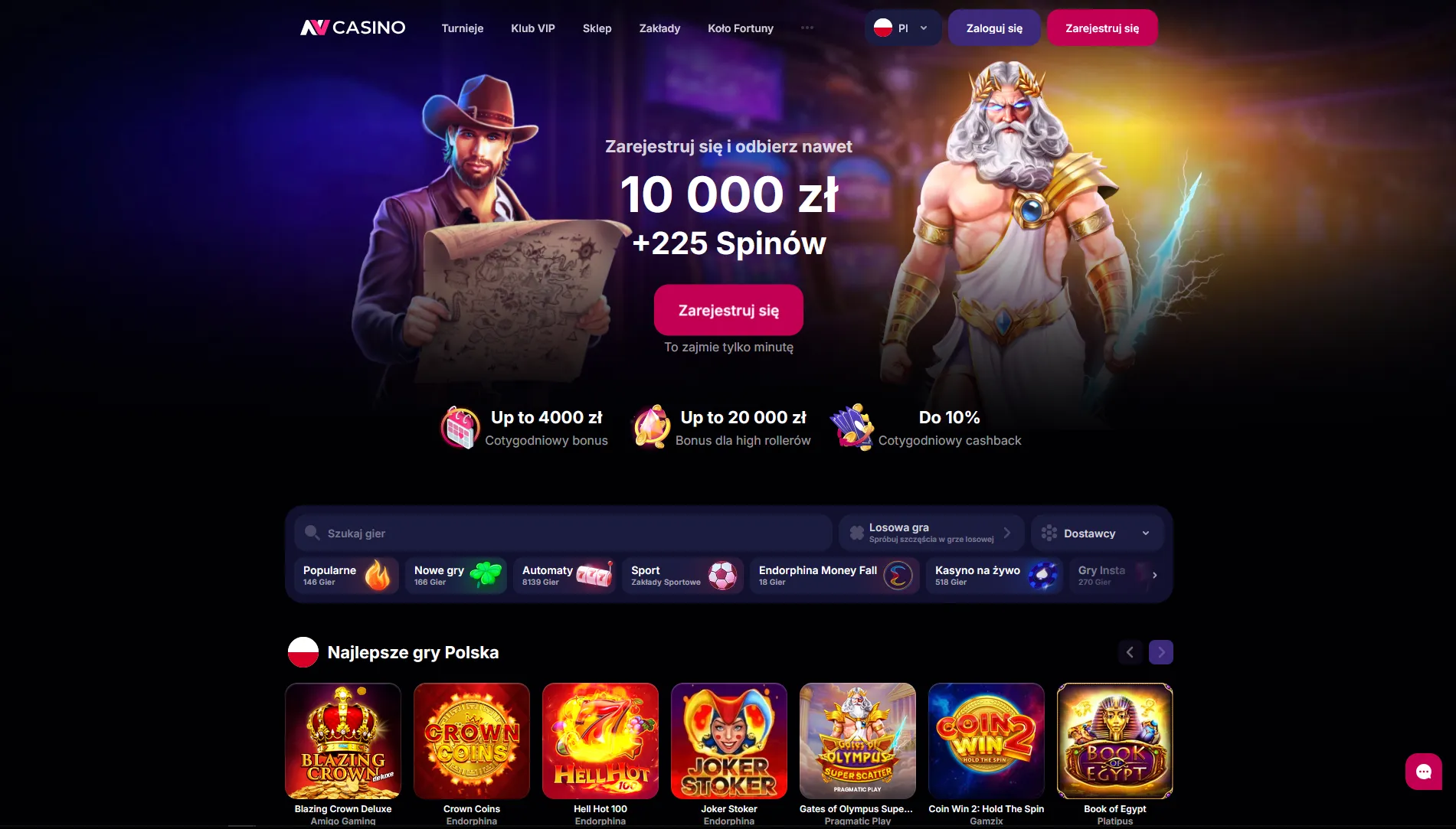 Bonusy w NV Casino